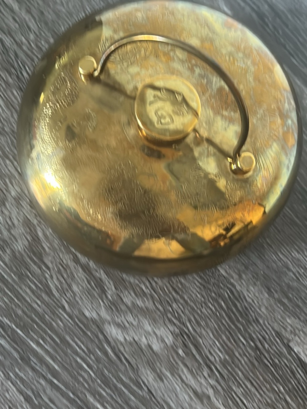 Brass Decorative Trinket Box - Gold Finish